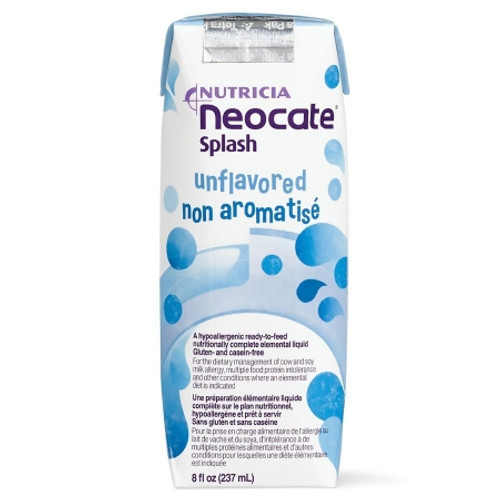 Pediatric Oral Supplement Neocate? Splash Unflavored 8 oz. Carton Liquid Amino Acid Food Allergies (CS)
