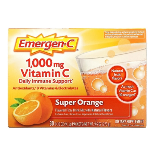 Oral Supplement Emergen-C? Daily Immune Support Super Orange Flavor Powder 0.30 oz. Individual Packet (BX)