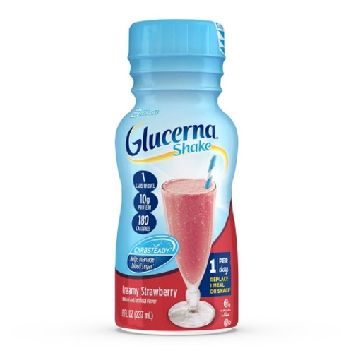 Oral Supplement Glucerna? Original Shake Creamy Strawberry Flavor Liquid 8 oz. Bottle (EA)
