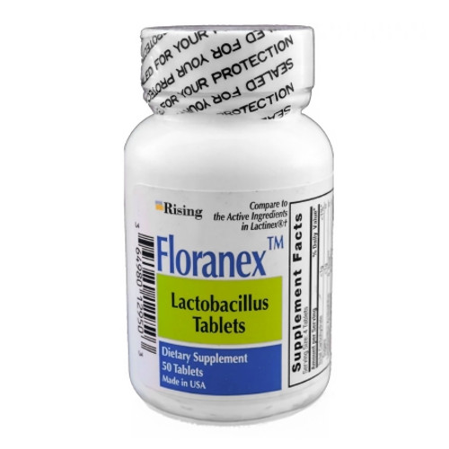 Probiotic Dietary Supplement Floranex* 50 per Bottle Chewable Tablet (CT)