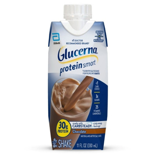 Oral Supplement Glucerna? Protein Smart Shake Chocolate Flavor Liquid 11 oz. Reclosable Carton (CS)