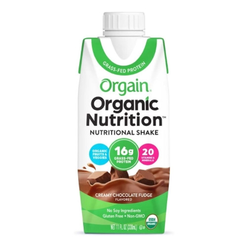 Oral Supplement Orgain? Organic Nutritional Shake Creamy Chocolate Fudge Flavor Liquid 11 oz. Carton (EA)