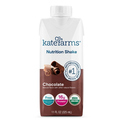Oral Supplement Kate Farms Nutrition Shake Chocolate Flavor Liquid 11 oz. Carton (EA)