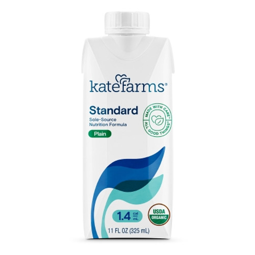 Oral Supplement Kate Farms Standard 1.4 Plain Flavor Liquid 11 oz. Carton (EA)