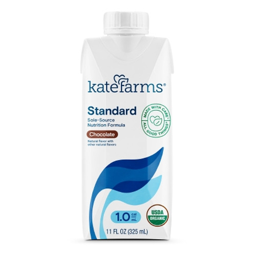 Oral Supplement Kate Farms Standard 1.0 Chocolate Flavor Liquid 11 oz. Carton (CS)