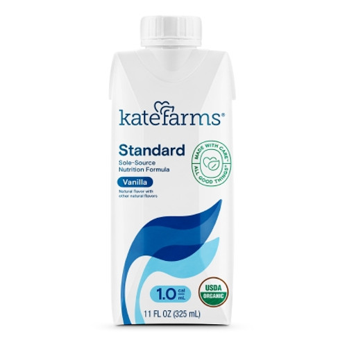 Oral Supplement Kate Farms Standard 1.0 Vanilla Flavor Liquid 11 oz. Carton (CS)