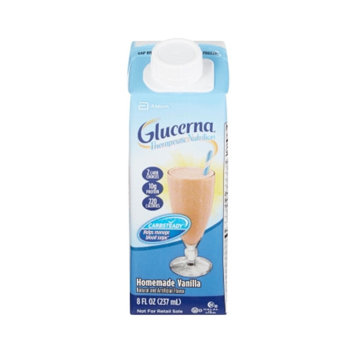 Oral Supplement Glucerna? Therapeutic Nutrition Shake Vanilla Flavor Liquid 8 oz. Carton (CS)