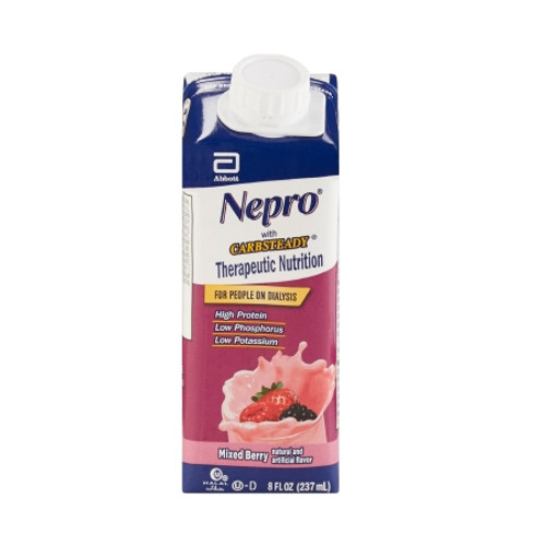 Oral Supplement Nepro? with Carbsteady? Mixed Berry Flavor Liquid 8 oz. Reclosable Carton (CS)