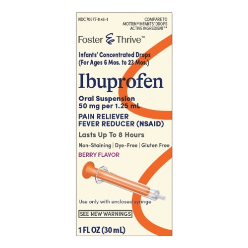 Infants' Pain Relief Foster  Thrive* Ibuprofen Liquid 1 oz. (EA)