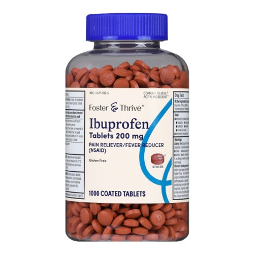 Pain Relief Foster  Thrive* 200 mg Strength Ibuprofen Tablet 1000 per Bottle (BT)