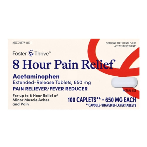Pain Relief Foster  Thrive* 650 mg Strength Acetaminophen Capsule 100 Per Bottle (BT)