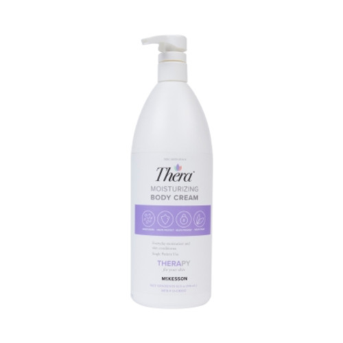 Hand and Body Moisturizer Thera? 32 oz. Pump Bottle Scented Cream CHG Compatible (BT)