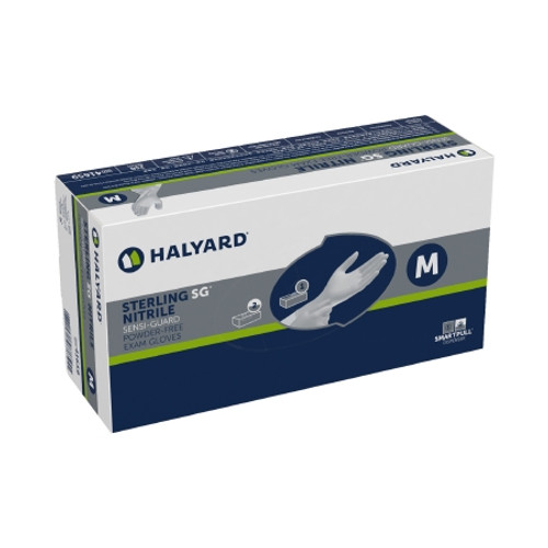 Exam Glove STERLING SG? Medium NonSterile Nitrile Standard Cuff Length Textured Fingertips Gray Chemo Tested (BX)