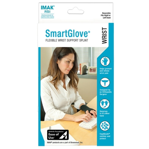 Wrist Splint IMAK? RSI SmartGlove? Cotton / ergoBeads? Left or Right Hand Black Small (EA)