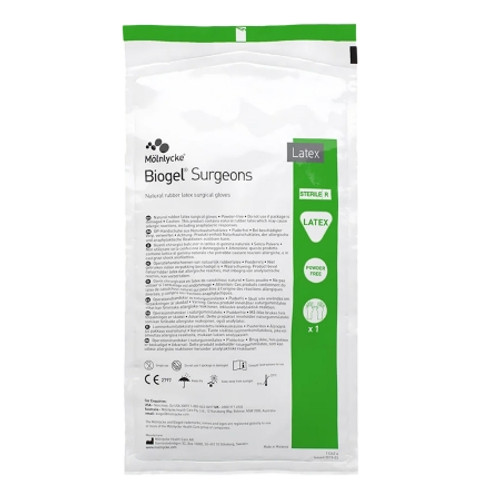 Surgical Glove Biogel? Surgeons Size 8.5 Sterile Latex Standard Cuff Length Micro-Textured Straw Not Chemo Approved (PR)