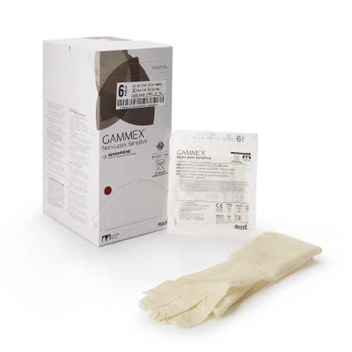 Surgical Glove GAMMEX? Non-Latex Sensitive Size 6.5 Sterile Polychloroprene Standard Cuff Length Micro-Textured Cream Chemo Tested (BX)