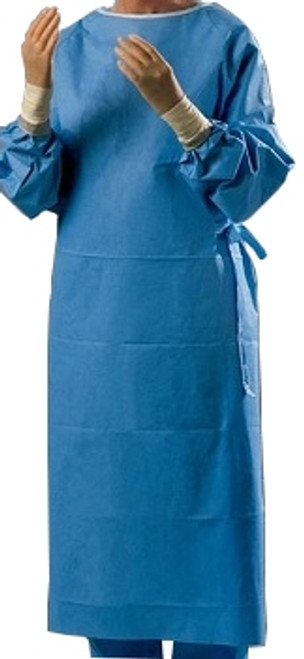 Non-Reinforced Surgical Gown with Towel Astound? 2X-Large Blue Sterile AAMI Level 3 Disposable (EA)