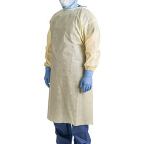 Protective Procedure Gown Precept? One Size Fits Most Yellow NonSterile AAMI Level 2 Disposable (CS)