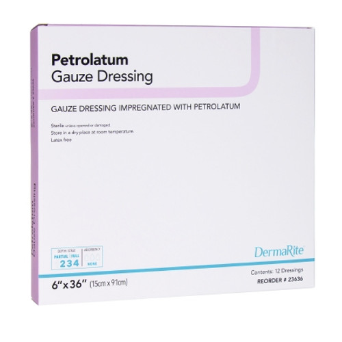 Petrolatum Impregnated Dressing DermaRite? Rectangle 6 X 36 Inch Sterile (EA)