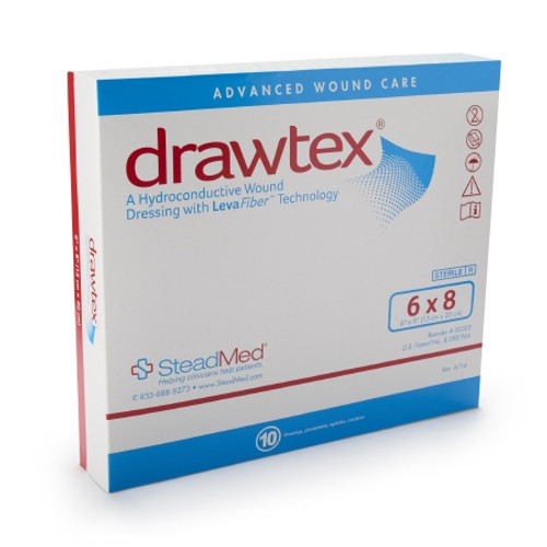 Hydroconductive Wound Dressing Drawtex? 6 X 8 Inch Rectangle (EA)