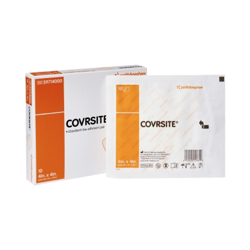 Composite Dressing Covrsite 4 X 4 Inch Square NonSterile Film Backing (CS)
