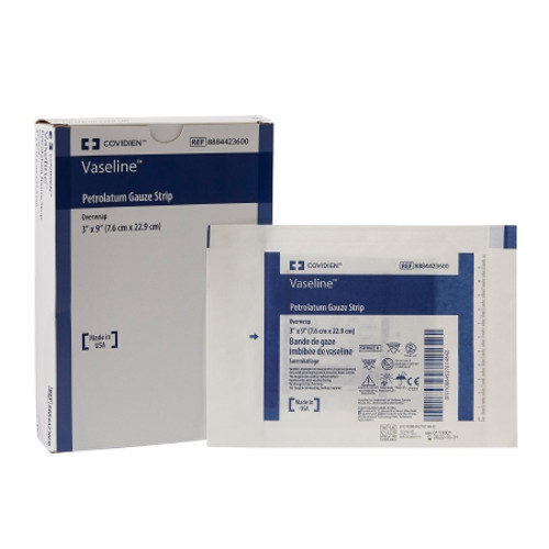 Petrolatum Impregnated Dressing Vaseline? Rectangle 3 X 9 Inch Sterile (EA)