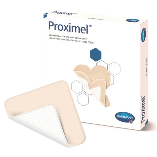 Foam Dressing Proximel? 9-2/5 X 10 Inch With Border Waterproof Film Backing Silicone Adhesive Heel Sterile (EA)