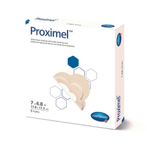 Foam Dressing Proximel? 6-4/5 X 7 Inch With Border Waterproof Film Backing Silicone Adhesive Sacral Sterile (EA)