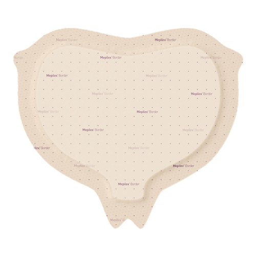 Foam Dressing Mepilex? Border Sacrum 9-1/5 X 9-1/5 Inch With Border Film Backing Silicone Adhesive Sacral Sterile (EA)