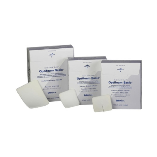 Foam Dressing Optifoam? Basic 4 X 5 Inch Without Border Without Film Backing Nonadhesive Rectangle Sterile (BX)