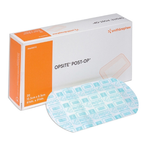 Transparent Film Dressing with Pad OpSite Post Op 3-3/8 X 6-1/8 Inch 3 Tab Delivery Rectangle Sterile (CS)