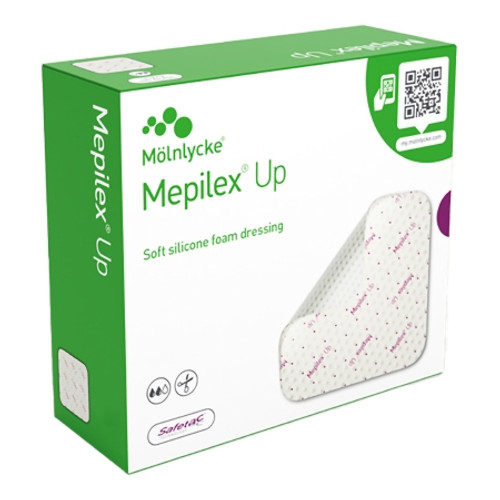 Foam Dressing Mepilex? Up 4 X 4 Inch Without Border Without Film Backing Silicone Adhesive Square Sterile (CS)