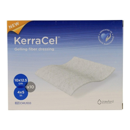 Gelling Fiber Wound Dressing KerraCel* 4 X 5 Inch Rectangle Sterile (CT)