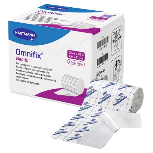Dressing Retention Tape with Liner Omnifix? Elastic White 4 Inch X 11 Yard Nonwoven NonSterile (CS)