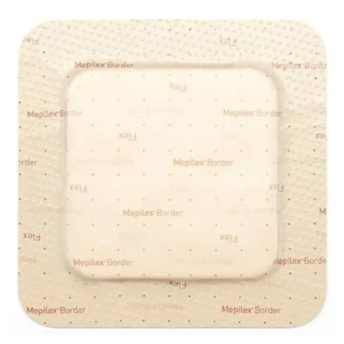 Foam Dressing Mepilex? Border Flex 3 X 3 Inch With Border Film Backing Silicone Adhesive Square Sterile (CS)