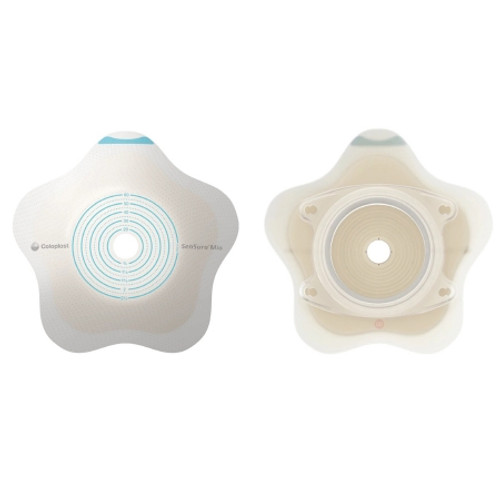 Ostomy Barrier SenSura? Mio Convex Flip Trim to Fit, Extended Wear Elastic Adhesive 50 mm Flange Red Code System 3/8 to 1-3/4 Inch Opening (BX)