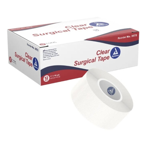 Medical Tape Dynarex? Transparent 1 Inch X 10 Yard Adhesive NonSterile (EA)