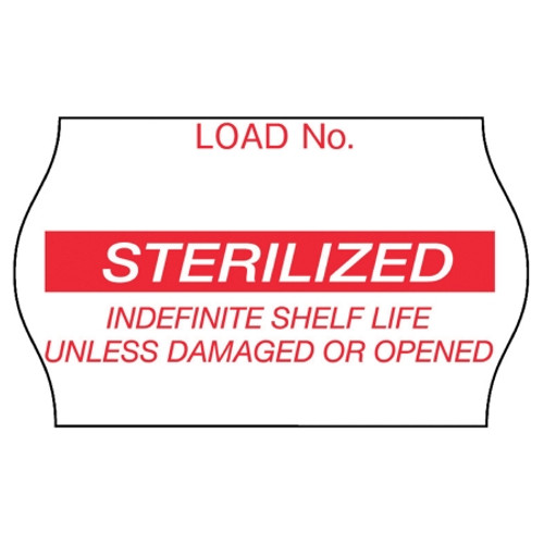 Pre-Printed Label Comply* Laboratory Use Red Label Sterilized Red Sterilization Label 5/8 X 1-1/8 Inch (CS)