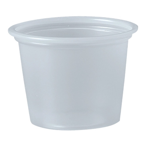 Souffle Cup Solo? 1 oz. Translucent Plastic Disposable (SL)