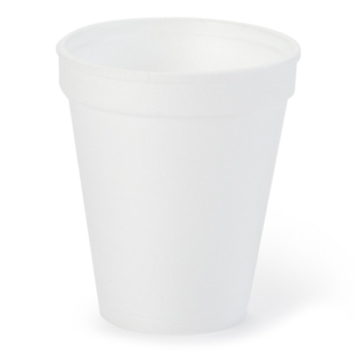 Insulated Drinking Cup WinCup? 8 oz. White Styrofoam Disposable (SL)