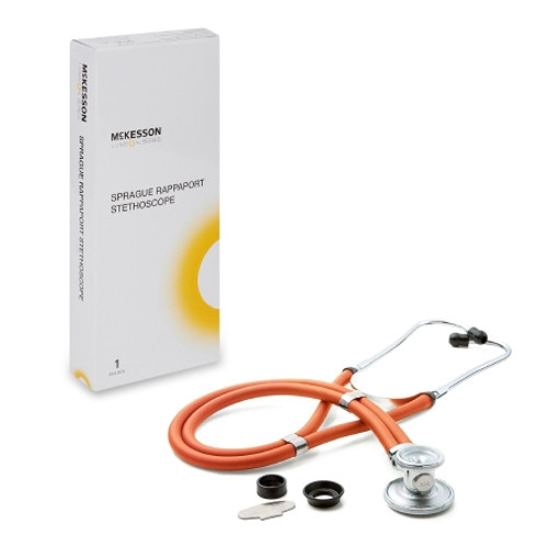Sprague Stethoscope McKesson Orange 2-Tube 22 Inch Tube Double Sided Chestpiece (CS)