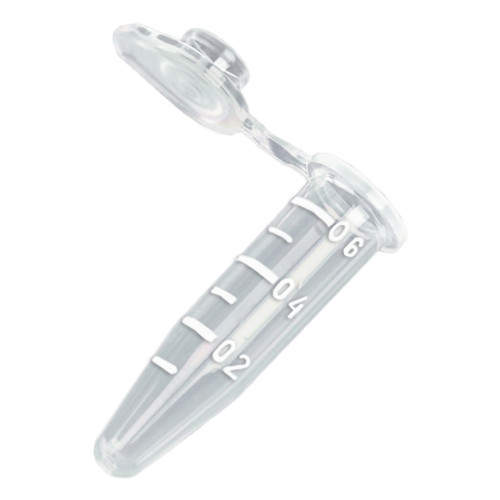 McKesson Microcentrifuge Tube Plain 0.5 mL Snap Cap Polypropylene Tube (CS)