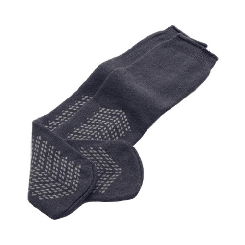 Fall Management Slipper Socks Medline Bariatric Gray Ankle High (CS)