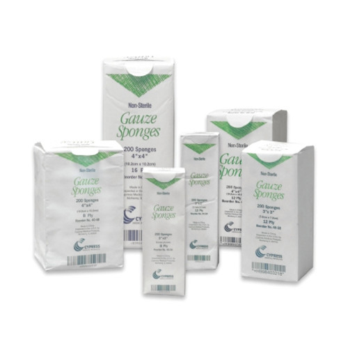 Gauze Sponge McKesson Brand 2 X 2 Inch 200 per Pack NonSterile 8-Ply Square (CS)