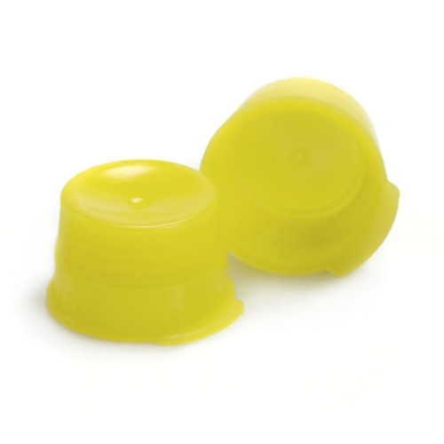 McKesson Tube Closure Polyethylene Snap Cap Yellow 13 mm For Use with 13 mm Blood Drawing Tubes, Glass Test Tubes, Plastic Culture Tubes NonSterile (BG)