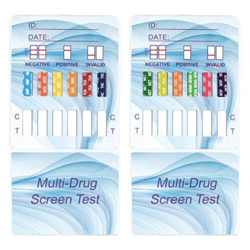 Drugs of Abuse Test Kit McKesson Consult* AMP, BAR, BZO, COC, mAMP/MET, MDMA, MOP, MTD, OXY, PCP, TCA, THC 25 Tests CLIA Waived (CS)