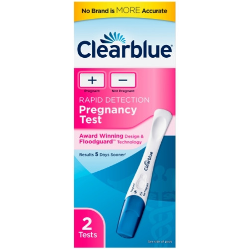 Reproductive Health Test Kit Clearblue? hCG Pregnancy Test 2 Tests CLIA Waived (BX)