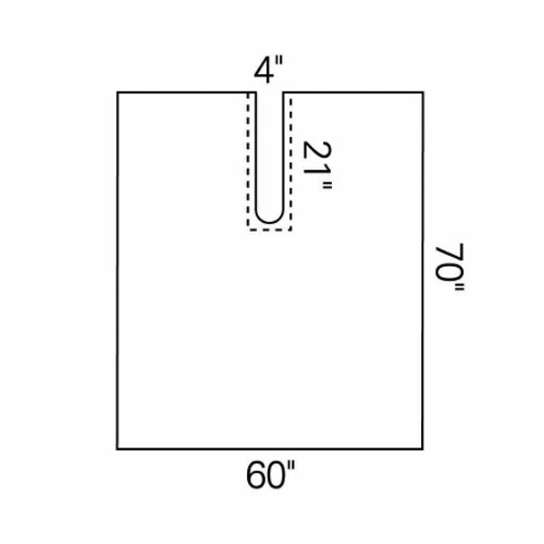 Orthopedic Drape Impervious Split Drape 60 W X 70 L Inch Sterile (EA)
