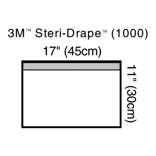 General Purpose Drape 3M* Steri-Drape* Small Towel Drape 17 W X 11 L Inch Sterile (BX)