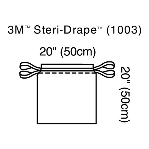 Surgical Drape 3M* Steri-Drape* Isolation Drape 20 W X 20 L Inch Sterile (CS)